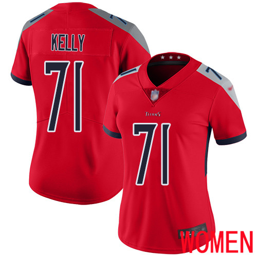 Tennessee Titans Limited Red Women Dennis Kelly Jersey NFL Football #71 Inverted Legend->youth nfl jersey->Youth Jersey